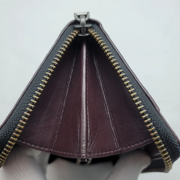 Coach Accordian Textured Leather Wallet - Picture 8 of 10